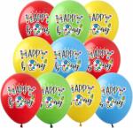 Lufik Gumi Születésnapi Dekoráció Hélium Happy Birthday Szett 10 db