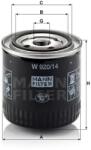 Mann Filter Olajszűrő W 920/14