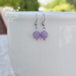 Kristály Jóga Shop Ametiszt (levendula) 8 mm-es ásvány fülbevaló