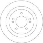 TRW Féktárcsa tömör Ø284mm DF6367