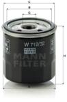 Mann Filter Olajszűrő W 712/32