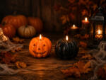 Koopman Tök formájú gyertya Halloweeni 8 cm 2 féle választható szín (ACC350000)