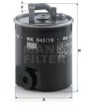 Mann Filter Üzemanyagszűrő WK 842/19