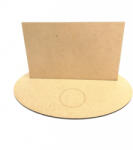  MDF fekvő tábla ovális talppal. Tábla mérete: 15x10, 5 cm