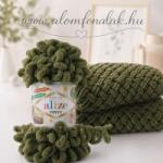 alize Puffy 620 - sötét oliva (kézen kötés) (077PU)