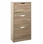 5five Cipősszekrény Barna Szabadon Álló Cipőspolc 3 Fiókos Mdf 6X118 CM (160392D)