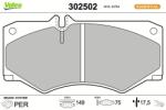 VALEO set placute frana, frana disc VALEO 302502 (302502)