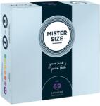 MISTER SIZE 69mm Prezervative Latex Natural Vegan - Transparent , 22 , 36 buc