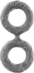 SHAFT DOUBLE C-RING MEDIUM GRAY Inel pentru penis
