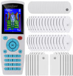 Zenifique Aparat electrostimulare zenifique®, afisaj, cu 56 electrozi, 16 moduri de electrostimulare, 20 trepte de intensitate, timer, wireless, alb (ZEN-447) Aparat de masaj