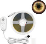 Rixme Bandă LED USB 5V Lumină Alb Cald 5m cu Senzor de Mișcare & Sursă de Alimentare ee9735 (ee9735)