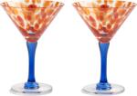&K Amsterdam Pahare de cocktail Coupe 14 cm, roșii, 2 buc (366-02) Pahar