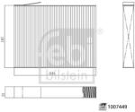 Febi Bilstein Filtru, aer habitaclu FEBI BILSTEIN 1007449 (1007449)