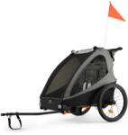 Kinderkraft Carucior 2-in-1 Kinderkraft NAVA pentru 2 copii, roti umflate, gri (14421502)