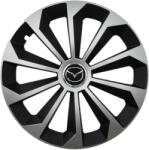 AutoHelix MSA Set 4 Capace Roti 15 inchi (R15) Fame Gri-Negru, Compatibile Cu Mazda (1970)
