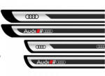 AutoHelix MSA Set 4 stickere protectii praguri gri pentru Audi V2 (00002150-4509)