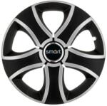 AutoHelix MSA Set 4 Capace Roti 14 inchi (R14) Bis Gri-Negru, Compatibile Cu Smart (3242)