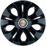 AutoHelix MSA Set 4 Capace Roti Top Negru R15, Compatibil Cu Alfa Romeo (14321)