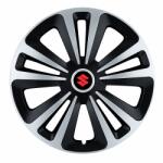 AutoHelix MSA Set 4 Capace Roti Terra Gri-Negru R15 Compatibil Cu Suzuki (3060)