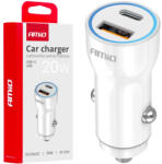 AMiO Încărcător auto USB-A+ USB-C 20W AMIO-03881 (AX_03881)