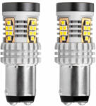 AMiO Set becuri auto CANBUS 3020 24SMD 1157 BAY15D P21/5W Alb 12V 24V AMIO-02798 (AX_02798)