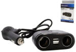 Olesson Încărcător Auto Olesson cu Voltmetru și Afișaj LCD, 120W, 12/24V, cu 2 Ieșiri și 2 Porturi USB (AX_1675)