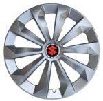 AutoHelix MSA Set 4 Capace Roti 15 inchi (R15) Fame Gri, Compatibile Cu Suzuki (15178)