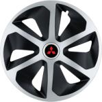 AutoHelix MSA Set 4 capace roti Roco Gri-Negru R15 Compatibil Cu Mitsubishi (2703)