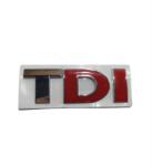 AutoHelix MSA Emblema Sticker, VW TDI, cu D, I rosu (AX_EM 125-3)