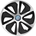 AutoHelix MSA Set 4 capace roti Roco Gri-Negru R14 Compatibil Cu VW (2762)