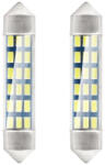 AMiO Set 2 becuri auto C5W/ Sofit, Standard 3014, 18 SMD, 41 mm, 12V, culoare alb (AX_01092)