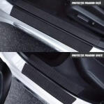 AutoHelix MSA Set 9 Protectii Praguri Si Portbagaj Carbon (SN-PPC)