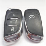 AutoHelix MSA Carcasa cheie briceag Citroen, 3 butoane, cu emblema (AX_CC 016)