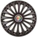 AutoHelix MSA Set 4 Capace Roti, potrivite jantelor de R14, pentru Alfa Romeo, model dino Negru (15030)