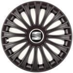 AutoHelix MSA Set 4 Capace Roti, potrivite jantelor de R14, pentru Seat, model dino Negru (15053)