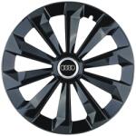 AutoHelix MSA Set 4 Capace Roti 15 inchi (R15) Fame Negru, Compatibile Cu Audi (8992)