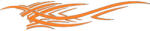 AutoHelix MSA Sticker auto "Racing Sports" 94.4 cm, portocaliu (5902211920183-7229)