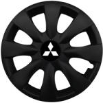 AutoHelix MSA Set 4 capace roti potrivite jantelor de 15 inchi (R15) compatibile MITSUBISHI, Model - 316 Black Edition (316MitsubishiBlack)