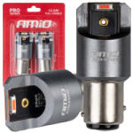 AMiO Becuri LED FULL CANBUS PRO P21/5W 2x1860 SMD roșu 12V 24V (AX_03596)