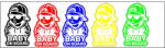 AutoHelix MSA Baby on board baiat 3 fundal alb (AX_TCL 479)