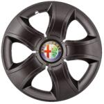 AutoHelix MSA Set 4 Capace Roti 14 inchi (R14) Bis Negru, Compatibile Cu Alfa Romeo (3176)