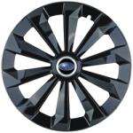 AutoHelix MSA Set 4 Capace Roti 15 inchi (R15) Fame Negru, Compatibile Cu Subaru (10073)