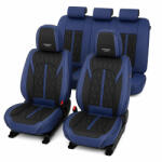 Carguard Huse auto premium 5 locuri Carguard Deluxe piele ecologică perforată - albastru inchis - negru (CG_HSA022)