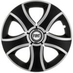 AutoHelix MSA Set 4 Capace Roti 14 inchi (R14) Bis Gri-Negru, Compatibile Cu Fiat (3150)