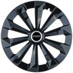AutoHelix MSA Set 4 Capace Roti 15 inchi (R15) Fame Negru, Compatibile Cu Smart (10067)