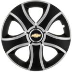AutoHelix MSA Set 4 Capace Roti 14 inchi (R14) Bis Gri-Negru, Compatibile Cu Chevrolet (3112)
