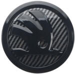 AutoHelix MSA Emblema capota/portbagaj Skoda, Fibra de carbon, 8cm (QHB-SKODA-9-CFB-065-1)