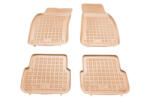 AutoHelix MSA Covorase Presuri Auto Cauciuc Dedicate Bej Audi A6 Allroad Quattro C6 2006 - 2011 | Audi A6 III C6 Pre Facelift 2004 -2008 (MB-200303B)