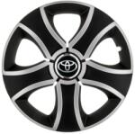 AutoHelix MSA Set 4 Capace Roti 14 inchi (R14) Bis Gri-Negru, Compatibile Cu Toyota (3254)