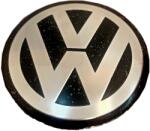 AutoHelix MSA Sticker capac roata VW Volkswagen, 56 mm, argintiu/negru (A541)